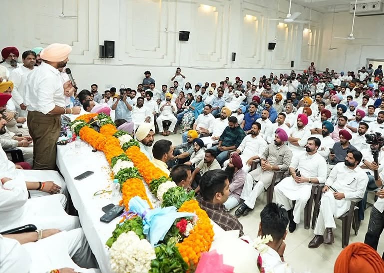 An interaction with Punjab Youth Congress leaders and workers focused on youth engagement, organizational growth, and empowering the next generation of leadership in Punjab. Image