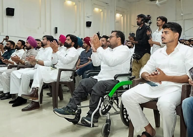An interaction with Punjab Youth Congress leaders and workers focused on youth engagement, organizational growth, and empowering the next generation of leadership in Punjab. Image