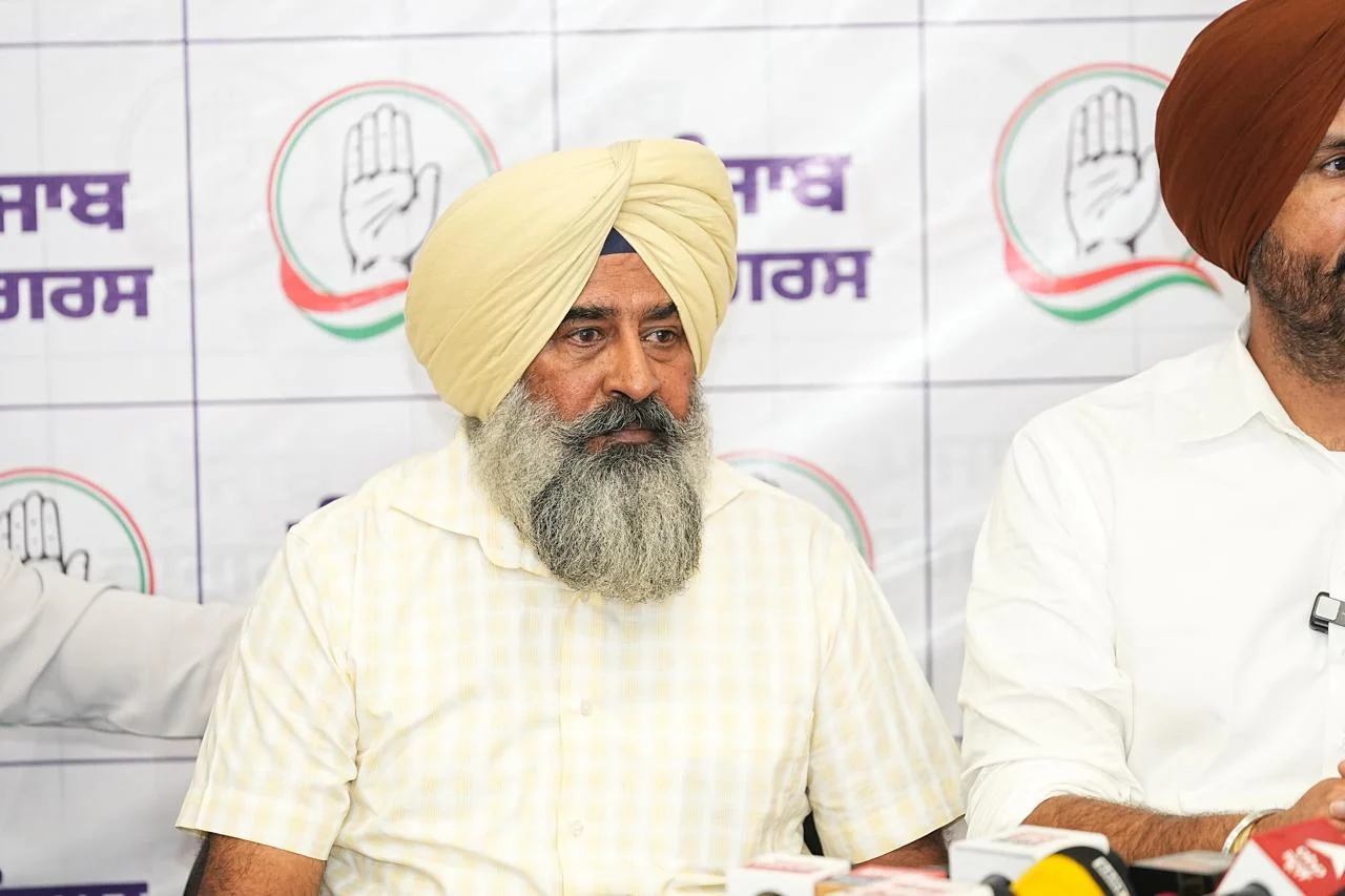 Raja Warring Alongside Senior Congress Leaders Presents the Party's United Stand on Bhagwant Mann's Resignation and the Akal Takht Issue Image
