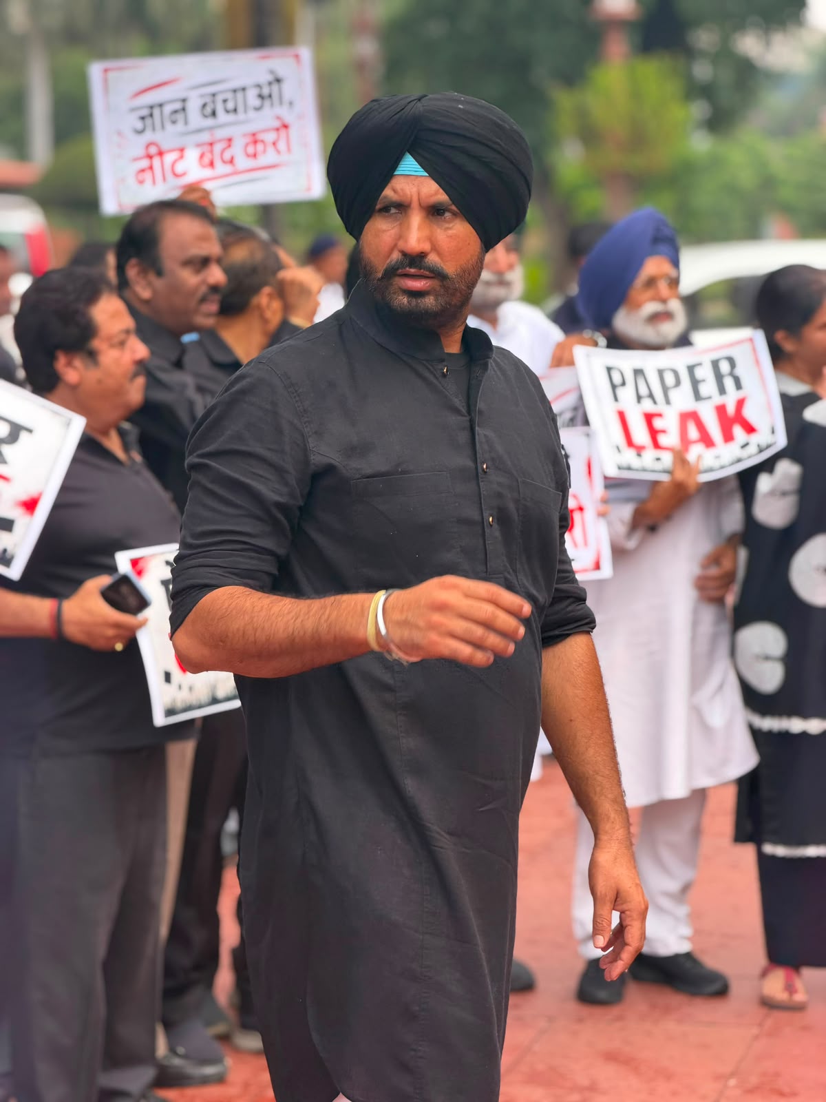 Punjab Congress President and Ludhiana MP Raja Warring Demands Bhagwant Mann and Harjot Singh Bains' Resignation Over Repeated Paper Leaks in Punjab